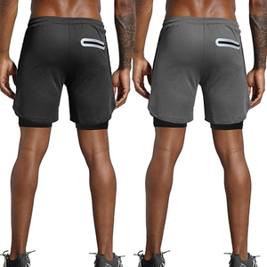Pantalones Cortos Deportivos 2 en 1 para Hombre, Compresión y Running, Secado Rápido, Logotipo Personalizado, Suministro al por Mayor - Product Image 3