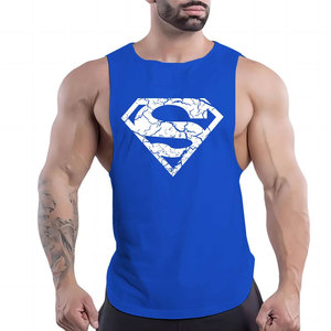 Nouveau Gilet de Sport et Fitness pour Homme Été 2026, Col Rond Imprimé Sérigraphié, Confortable, Respirant, Décontracté, Couleur Unie, Séchage Rapide, 100% Coton - Product Image 4