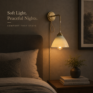 Modern Brass Swing Arm <b>Wall</b> Lamp Adjustable Glass Pendant LED <b>Wall</b> <b>Sconce</b> | Luxury Indoor <b>Lighting</b> Fixture for Bedroom Hotel - Product Image 4