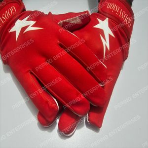 Guantes de Fútbol Americano Antideslizantes de Silicona con Diseño Personalizado, Guantes de Receptor de Fútbol Americano y Béisbol con Estándar Internacional - Product Image 2