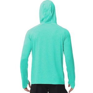 เสื้อตกปลาแขนยาวผู้ชายขายดี UPF 50 ป้องกันรังสียูวี แห้งเร็ว มีฮู้ดแบบมีหน้ากาก สำหรับใส่ตกปลา - Product Image 2