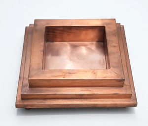 Kund en cuivre fait main pour foyer sacré, Yagna et Homa, récipient de Pooja en cuivre pour culte religieux à domicile et mariage - Product Image 1
