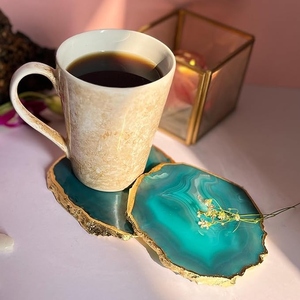 Premium Handmade Resin Coaster Set for Coffee Mugs Wine Glasses and Beverage Cups Decorative Home and Kitchen Accessories - Product Image 5