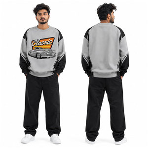 Sudadera con Capucha y Cuello Redondo de Felpa Francesa para Hombre, Sudadera de Punto con Bordado Personalizado, Sudadera Oversize - Product Image 2