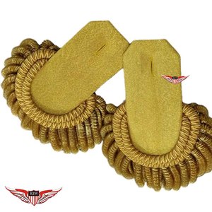 Epaulettes de Alta Calidad para Uniforme Ceremonial Azul Francés Personalizado, Hechas a Mano, Estilo Napoleón - Product Image 3