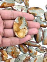 Vente en gros de pierres précieuses naturelles américaines de jaspe lisse pour la fabrication de bijoux, bracelets et colliers en argent