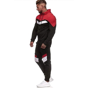Wholesale Athletic Tracksuits Men's Fitness Wear Stylish Zipper Hoodie And Joggers Pants - Product Image 1