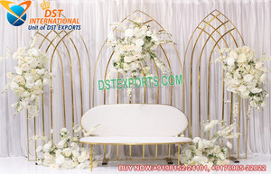 Punjabi Mariage Mayian Décor Designer Laser Panneaux Designer Laser Cut Panneaux En Métal Pour Toile De Fond Western Thème Panneaux En Métal - Product Image 2
