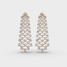 Pendientes Clásicos de Oro de 14K con Diamantes de Laboratorio en Forma de Pera de 12 Quilates, Joyas Florales para Novia, Certificación IGI, Marca Apricot Jewels - Product Image 3