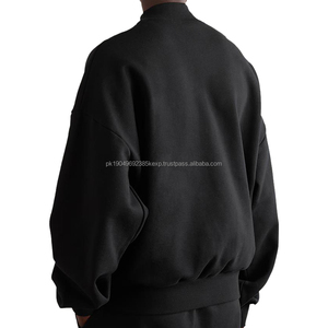 Sweats à capuche surdimensionnés de luxe pour hommes sweat-shirt en coton personnalisé de haute qualité avec col montant col montant Style Streetwear pour le printemps - Product Image 2