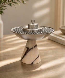 Designer Indian Incense Burner Sandalwood Resin Pink Artistic Dubai Style Luxury Home Decor Ramadan <b>Eid</b> Gi Art Empire Exports - Product Image 3