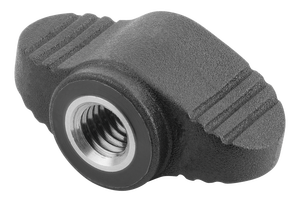 K0274WING GRIP MINIWING D=M04 A=28, H=15, FORMA:K CON ROSCA INTERNA, TERMOPLÁSTICO NEGRO GRIS RAL7021 - Product Image 5