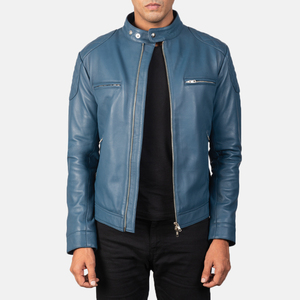 Classic <b>Slim</b> <b>Fit</b> PU Leather <b>Jacket</b> for Men - Stylish Zip-Up Outerwear for Everyday & Casual Wear - leather <b>jacket</b> for men - Product Image 2
