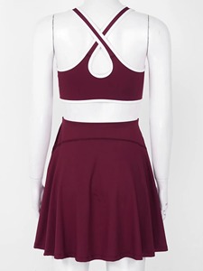 Tenue de tennis, vêtements de sport, mini-jupe de tennis, robe de netball pas chère à séchage rapide pour femmes, uniforme de tennis, service OEM personnalisé - Product Image 2