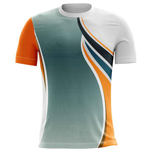 เสื้อยืดผู้ชายแบบถักสั่งทำพิเศษ OEM ดีไซน์ใหม่ พิมพ์ลายแบบซับลิเมชั่น คุณภาพสูง ผลิตจากผ้าฝ้าย 100% แห้งเร็ว - Product Image 3