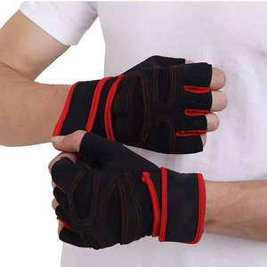 Gants de musculation professionnels pour la salle de sport, demi-doigts, respirants, légers, en vinyle antidérapant, protection des poignets, couleur et logo personnalisés - Product Image 3