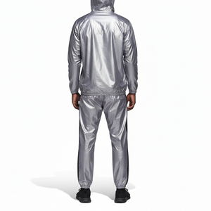 Ensemble de survêtement de sudation personnalisé pour femmes, idéal pour la gym et le fitness, avec taille élastique, en fibre de polyester résistante pour la perte de poids - Vente en gros - Product Image 3