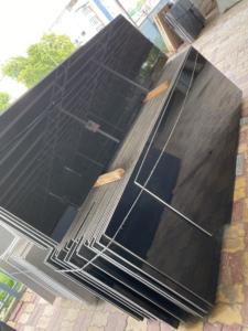 Grande dalle de granit noir absolu de qualité supérieure, polie, écologique, durable, design moderne, pour cuisine, maison, hôtel, appartement, mur - Product Image 5