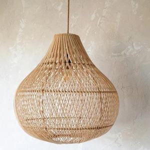 Lustres en bois naturel en gros pendentifs pour la maison ou l'hôtel meilleur prix abat-jour ML75 pour Restaurant Villa - Product Image 2
