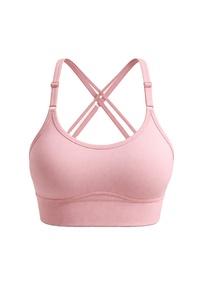 High Quality Plus Size Seamless Sports <b>Bra</b> for Women with Front Logo Shock Absorbing Breathable Four-Way <b>Stretch</b> High Elasticity - Product Image 1