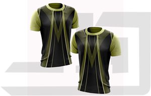 Camiseta Deportiva 100% Algodón Transpirable Antibacteriana de Secado Rápido con Cuello en V y Manga Corta Unisex Personalizable con Nombre de Equipo para Deportes - Product Image 5