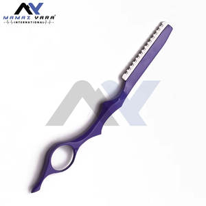 Rasoir droit en acier inoxydable personnalisé de haute qualité pour un rasage précis des cheveux et du visage et l'affinage des sourcils - Product Image 2