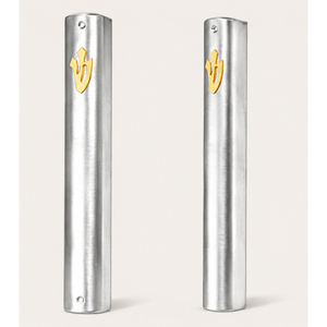 Modern Aluminum Mezuzah <b>Case</b> Gold Shin Outdoor Jewish Door Blessing Holder Silver Brushed Finish Self-Adhesive Eco-friendly High - Product Image 5