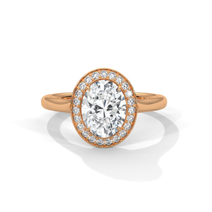 แหวนเพชรทองคำ 14K เพชรเพาะเลี้ยงในห้องปฏิบัติการ แหวนทองคำแท้ 18K สำหรับผู้หญิง สไตล์คลาสสิก รับรองโดย IGI แหวนหมั้น แหวนวันครบรอบ - Product Image 3