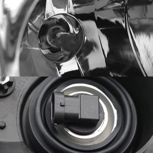 Fari anteriori alogeni e xeno (coppia) per Freightliner Cascadia 2008-2016, con alloggiamento cromato e catarifrangente ambra, sinistro e destro - Product Image 4