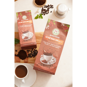 รสชาติเข้มข้น กาแฟคั่วบด 100% คั่วระดับกลาง บ่ม 18 เดือน กาแฟธรรมชาติ ความชื้น 5% กาแฟโรบัสต้าเวียดนาม QQ Eco Coffee - Product Image 1