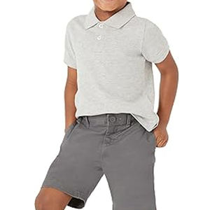 เสื้อโปโลเด็กผู้ชาย OEM สวมใส่สบาย ผ้าฝ้าย 100% รับสั่งพิมพ์ลายตามแบบ ไซส์ใหญ่ สไตล์ลำลอง กันยับ ระบายอากาศได้ดี แห้งเร็ว - Product Image 4