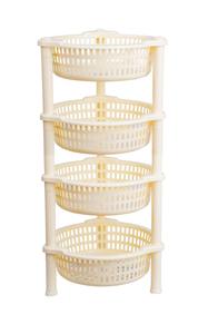 Chariot de rangement multifonctionnel en plastique pour petits espaces Chariot de rangement en plastique durable pour la cuisine et la salle de bain - Product Image 5