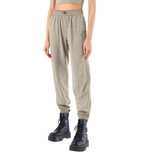 Jogging de sport à carreaux de haute qualité pour femmes, leggings décontractés, taille élastique, poches ajustables, sans couture, pour la pratique du yoga - Product Image 5