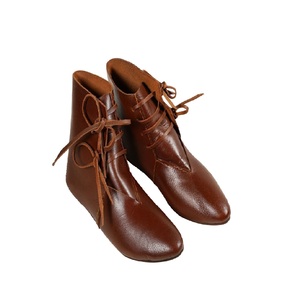 Medieval Genuine Leather Armor Handmade Authentic Renaissance Historical Shoes Reenactment Halloween Valentine's Day Christmas - Product Image 2