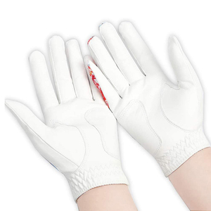 Gants de golf en cuir de cabretta de qualité supérieure avec logo personnalisé, cuir véritable haut de gamme avec emballage premium pour les sports - Product Image 5