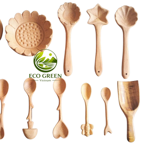 Cuillère en bois en forme d'animal, ustensile de cuisine en bois naturel fait à la main, outil de cuisson créatif, outil de service, cadeau rustique pour les enfants et les familles - Product Image 3