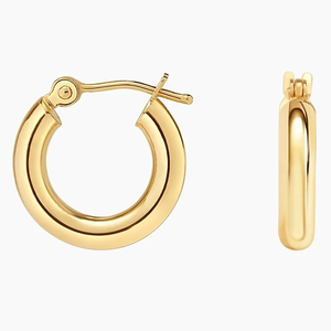 Pendientes de Aro de Oro Blanco con Diamantes para Mujer, Corte Brillante Redondo, Color D, Cultivados en Laboratorio, Minimalistas, para Uso Diario - Product Image 2