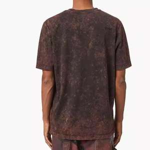 T-shirt vintage délavé à l'acide pour homme, coupe ample personnalisée, 100% coton, t-shirt décontracté - Product Image 6