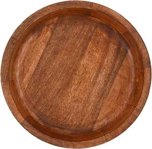 Bols décoratifs ronds en bois de manguier blancs pour la décoration rustique de la maison, centre de table, décoration de fête à domicile, décoration de mariage - Product Image 3