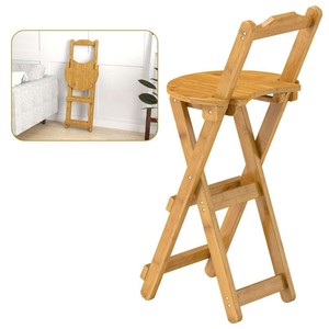 Bamboo <b>Bar</b> <b>Stool</b> <b>with</b> <b>Backrest</b> & Footrest | Wholesale Handcrafted Wooden Seating - Product Image 3