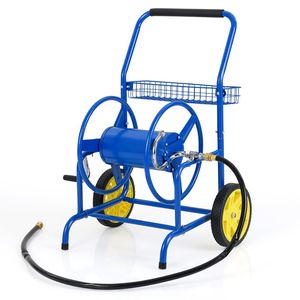 Carrello Avvolgitubo da Giardino a 2 Ruote con Cesto Portaoggetti - Product Image 4