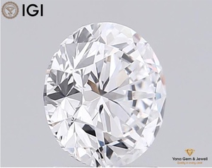 Diamant de laboratoire CVD taille brillant rond 2,00 carats avec certificat IGI, clarté VVS1, couleur D, 7,96 mm, pour conception de bague solitaire - Product Image 5