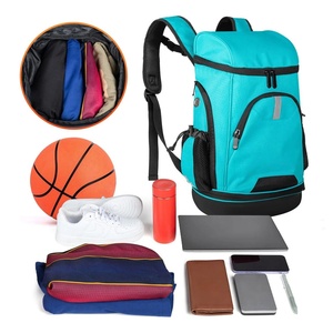 Sac à dos de basketball en toile de haute qualité, décontracté, avec fermeture éclair, couleur unie, nouveau style, grande capacité, respirant - Product Image 6