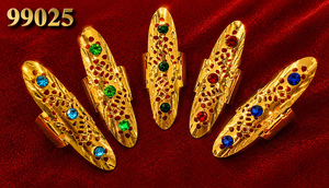 Bague en filigrane de coquillage avec incrustation de feuilles florales ovales, bijoux fantaisie pour femme, cadeau, tenue de soirée - Product Image 4