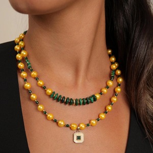 Collares de resina multicolor de nuevo estilo para niñas y mujeres, joyería ecológica natural para exportación desde India. - Product Image 1