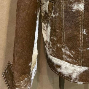 Chaqueta estilo western para mujer, nueva, con flecos, de cuero genuino de vaca, estilo vintage, chaqueta vaquera para hombre - Product Image 6