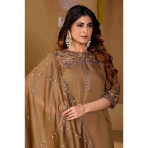 Ensemble Anarkali Kurti Palazzo Dupatta pour femmes - Product Image 1
