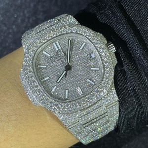 Relojes de Edición Limitada Mecánicos de Hip Hop Clásicos Unisex, Joyas de Belleza Hechas a Mano, con Diamantes Moissanite VVS1 y Acero Inoxidable - Product Image 6