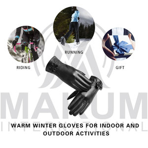 Warm Genuine Leather <b>Gloves</b> for Men Driving / Superior Quality Customized Logo Dressing <b>Gloves</b> for Sale - Product Image 2