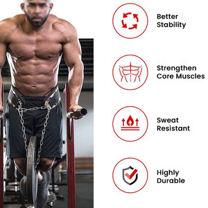 Ceinture de musculation unisexe en néoprène résistante à la transpiration, doublement rembourrée, avec soutien lombaire et coutures renforcées pour renforcer les muscles du tronc - Product Image 6